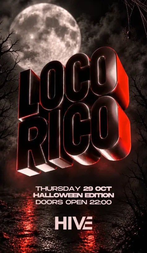 LOCO RICO HALLOWEEN EDITION AT HIVE MALTA